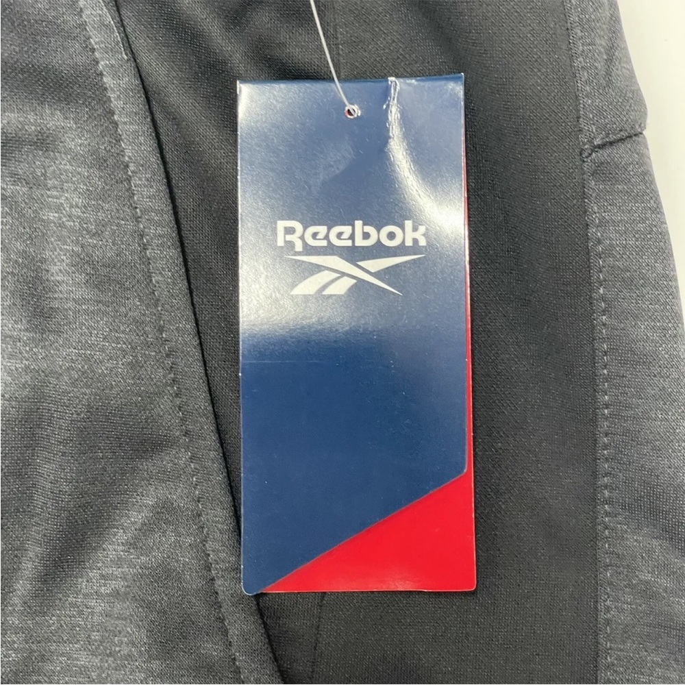 NEW Reebok Men's SLIM Fit Foul Line Pants Joggers Size L Black Heather MSRP $70 - Picture 8 of 11